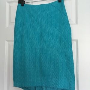 Sky blue pencil skirt from Anthropologie